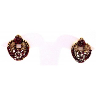 Golden Oxidized Women Earrings Jhumka Jhumki Jewelry Push Back Drop Dangle 47